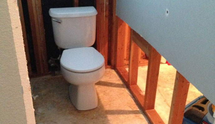 clean toilet overflow
