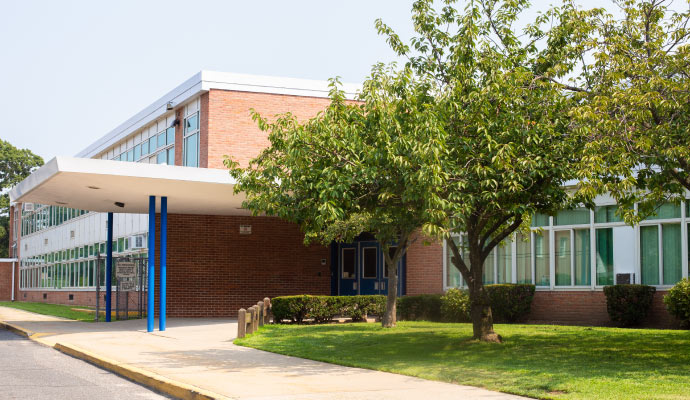 A well maintained school building