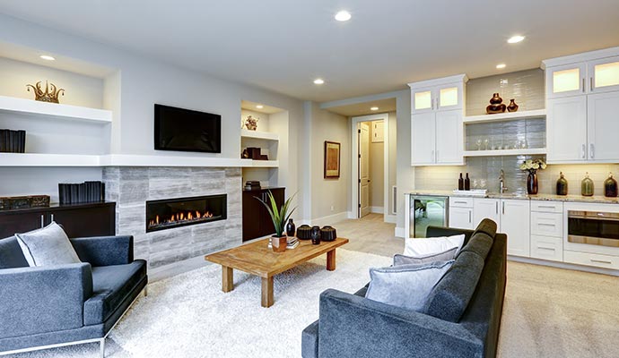 a beautifully organized living room