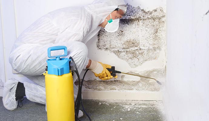 a removing mold from the wall