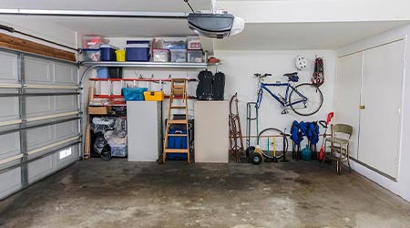 Water damaged garage